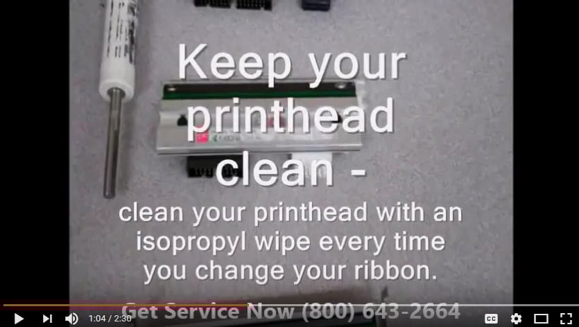 printhead platen roller maintenance