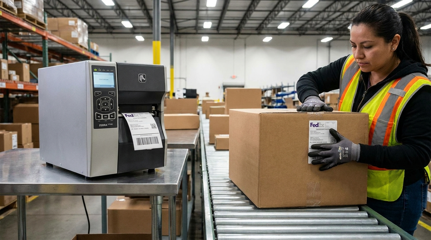 barcode label printing for shipping compliance