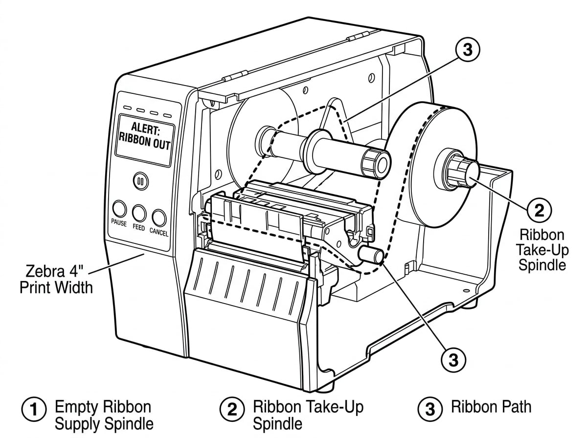 Fig 3. Ribbon Out