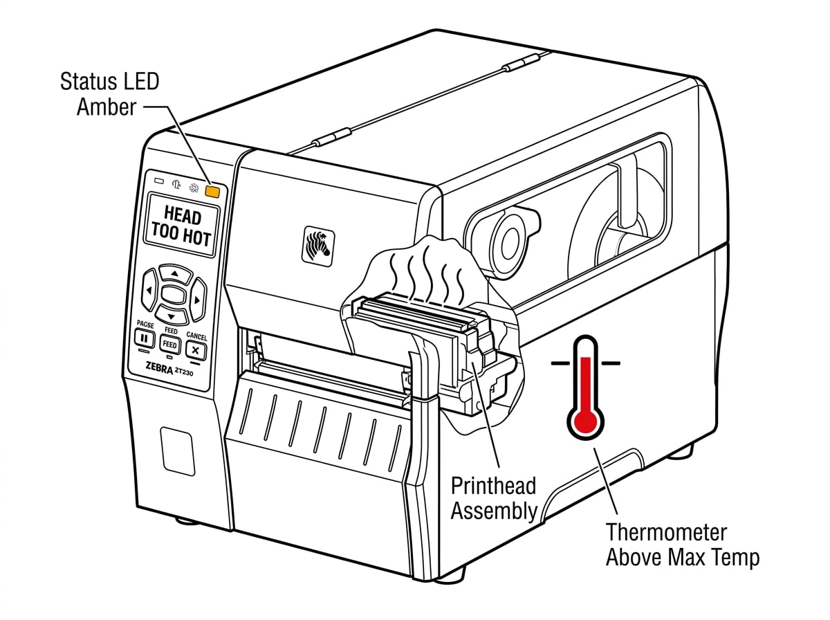 Fig. 11 Head Too Hot