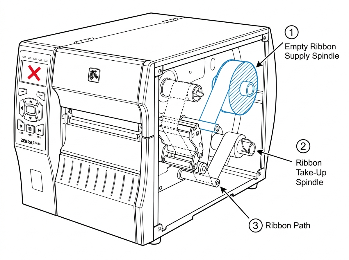 Fig 3. Ribbon Out