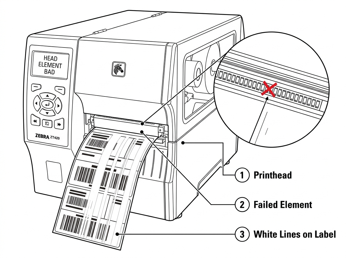 Fig. 6 Head Element Bad