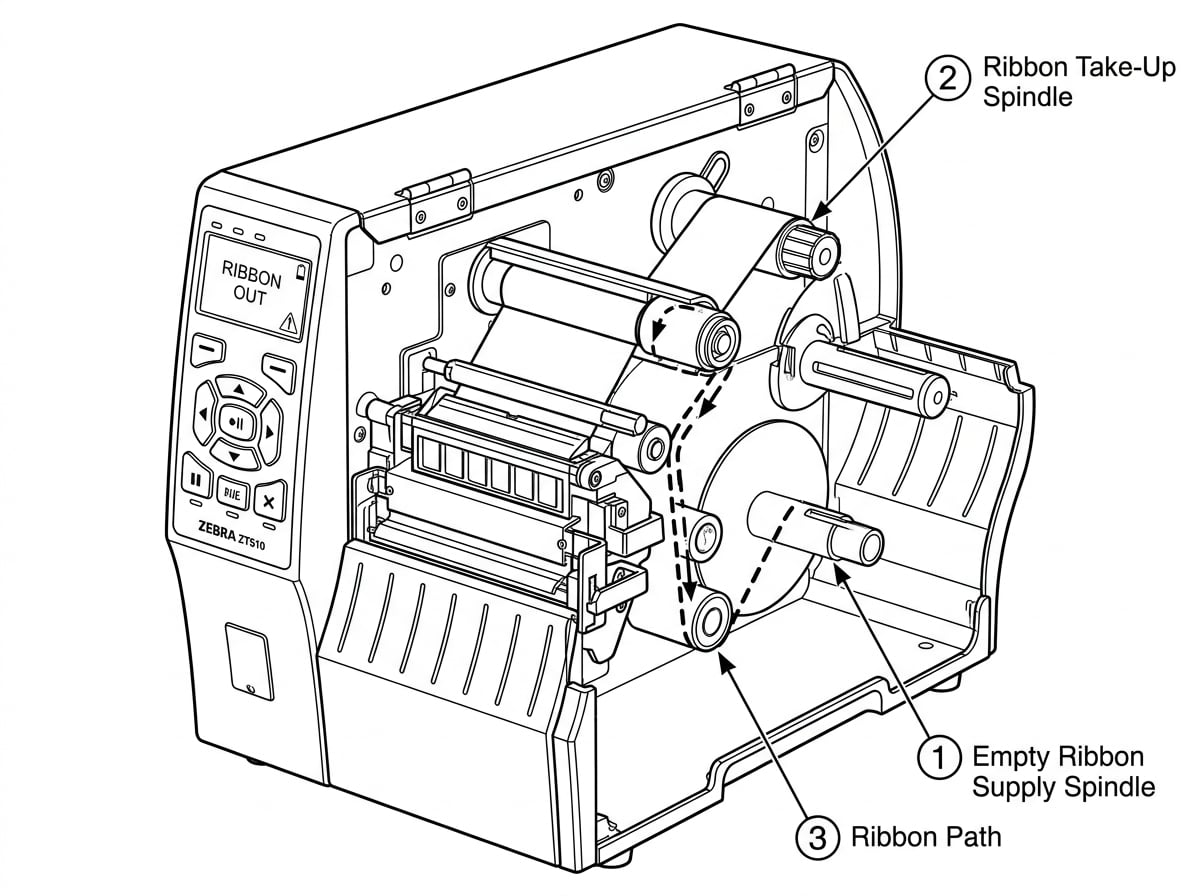 Fig 3. Ribbon Out