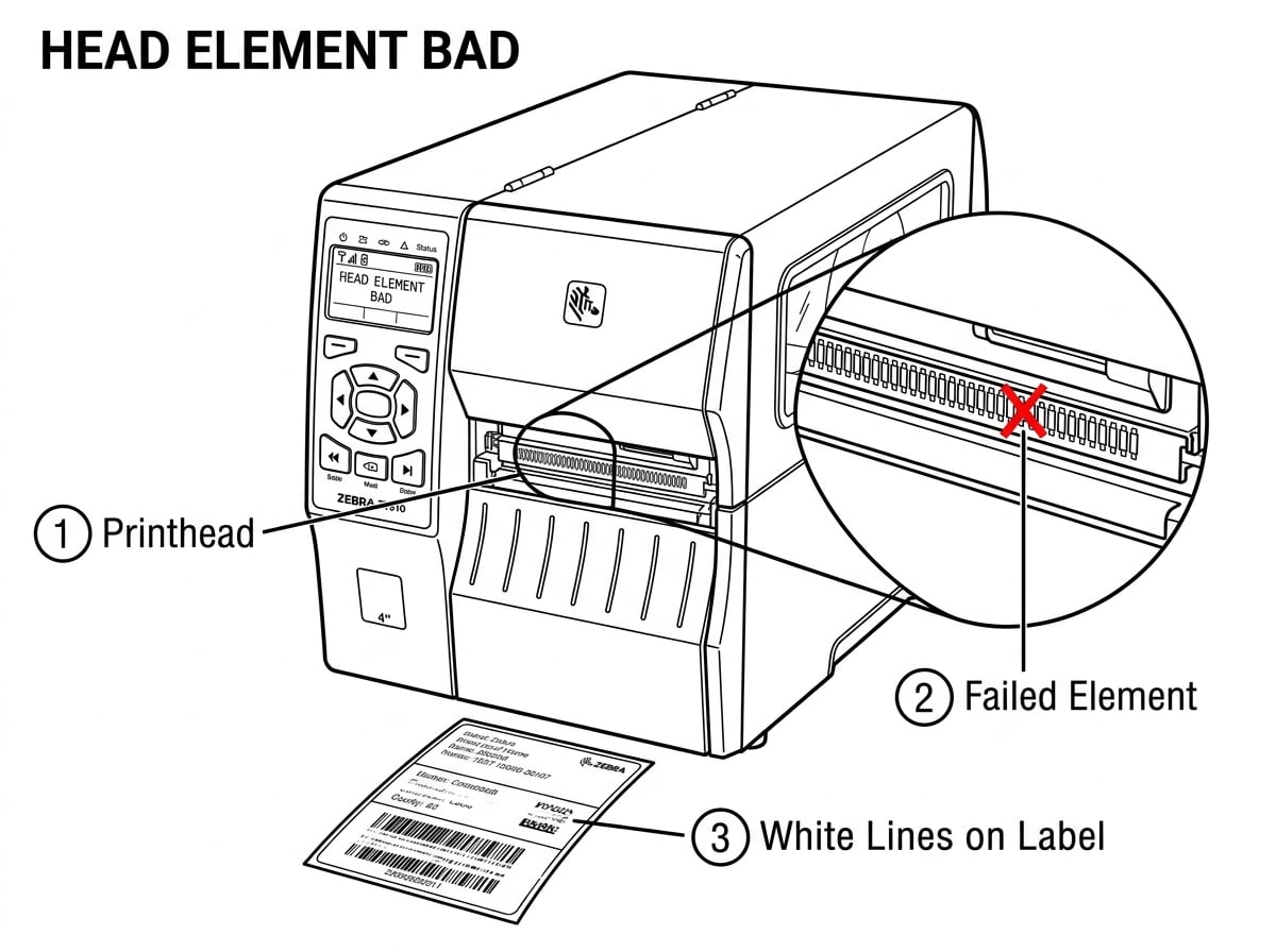 Fig. 6 Head Element Bad