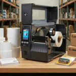 Warehouse barcode printer and scanner equipment ready for peak season preparation